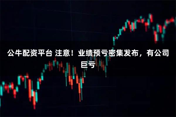 公牛配资平台 注意！业绩预亏密集发布，有公司巨亏